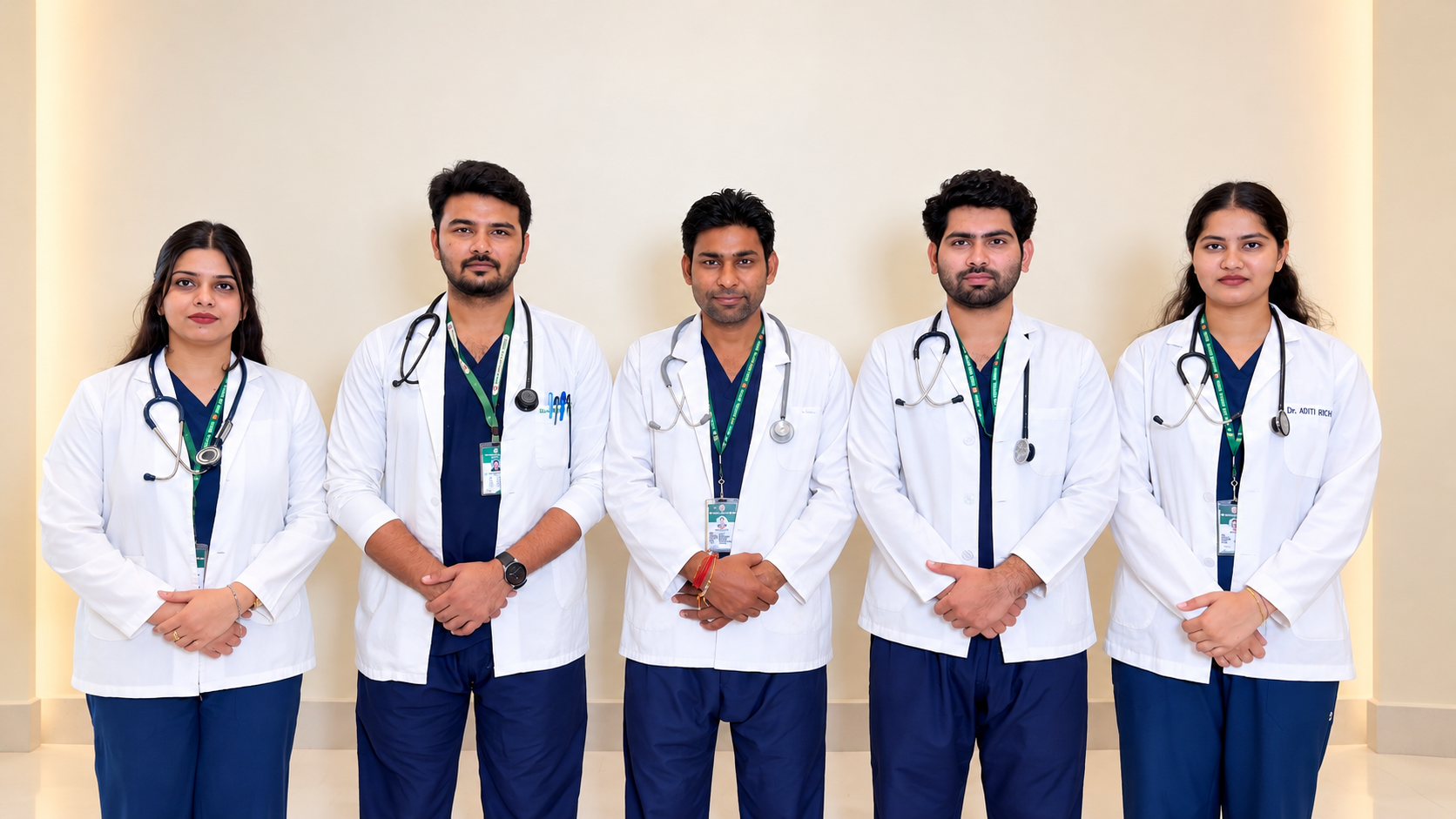 South Asian Medical Team Portrait